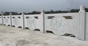 淮北芝麻白河道栏杆 石材栏杆