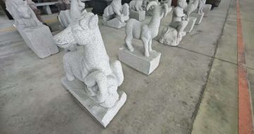 淮北芝麻白雕刻 十二生肖 异形雕刻