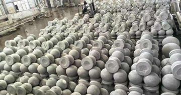 淮北芝麻白圆球 石球 挡车球