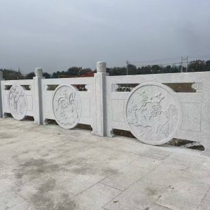 淮北芝麻白河道栏杆 石材栏杆