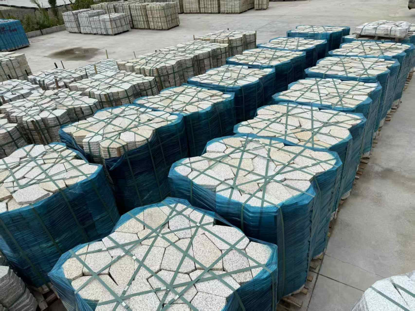 淮北黄金麻冰裂纹 碎拼