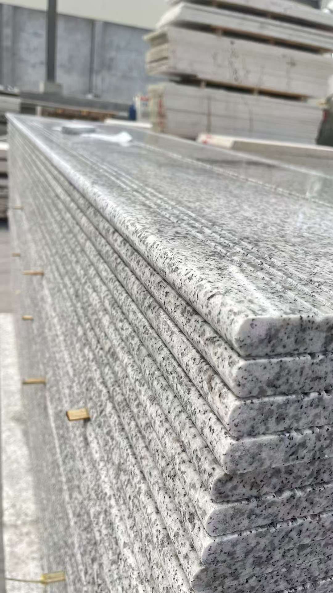 淮北芝麻白楼梯踏步 花岗岩楼梯板材
