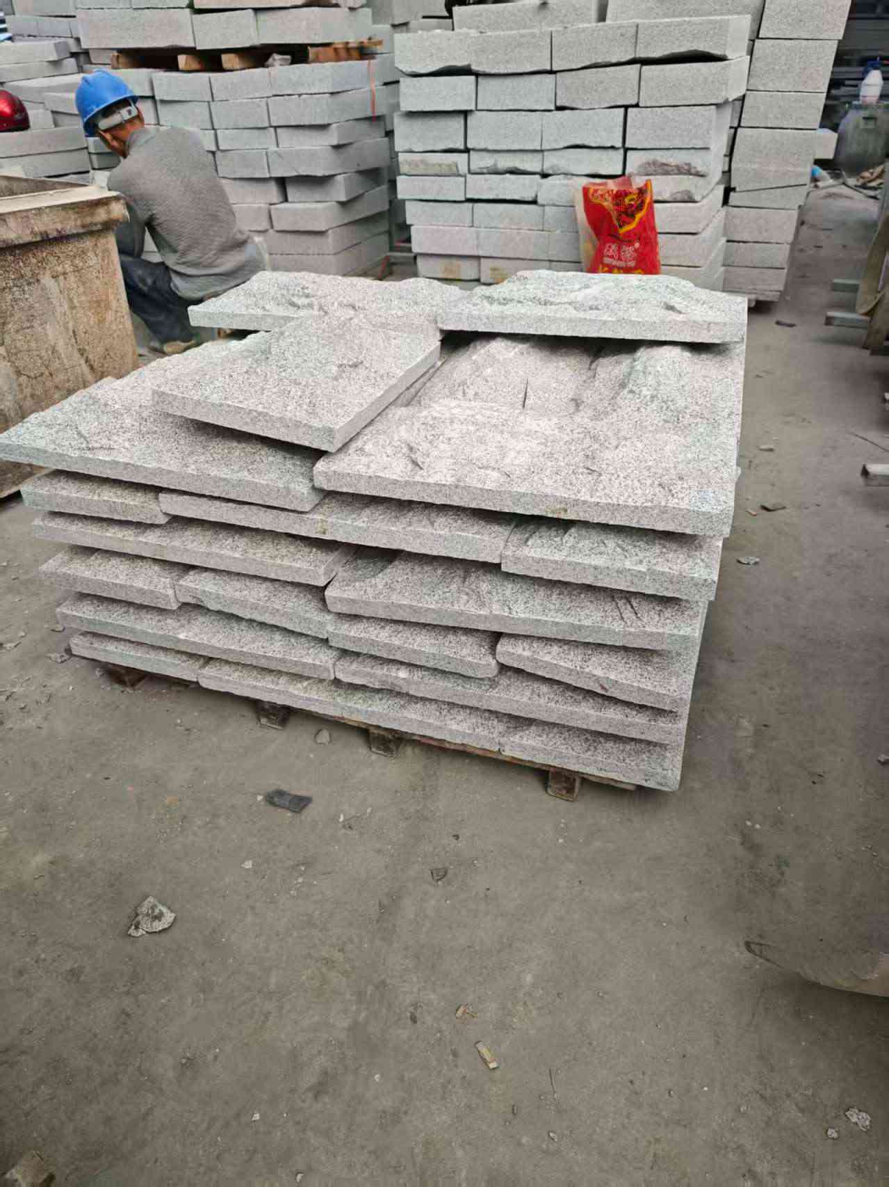 淮北芝麻白蘑菇石，自然面