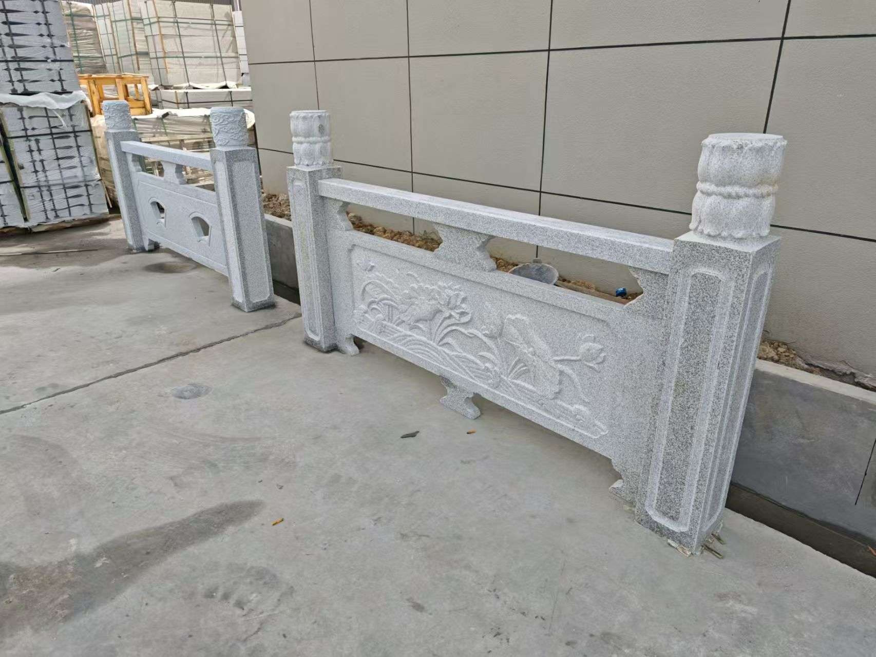淮北芝麻白河道栏杆 石材栏杆