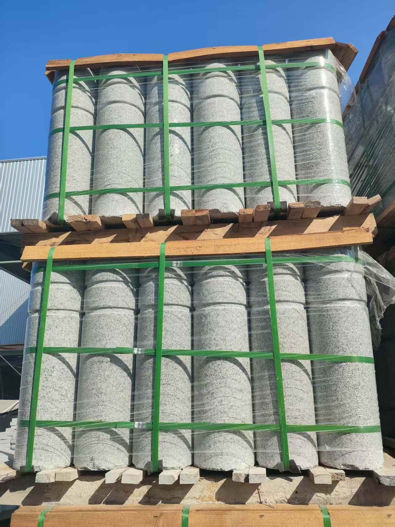 淮北挡车柱芝麻白 挡车石